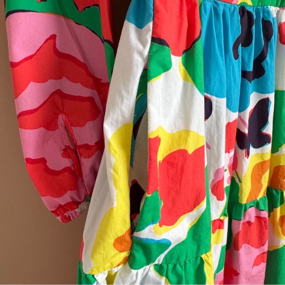 J.Crew Tiered popover Dress in Ratti® Jardin Floral Size Small - Picture 8 of 10